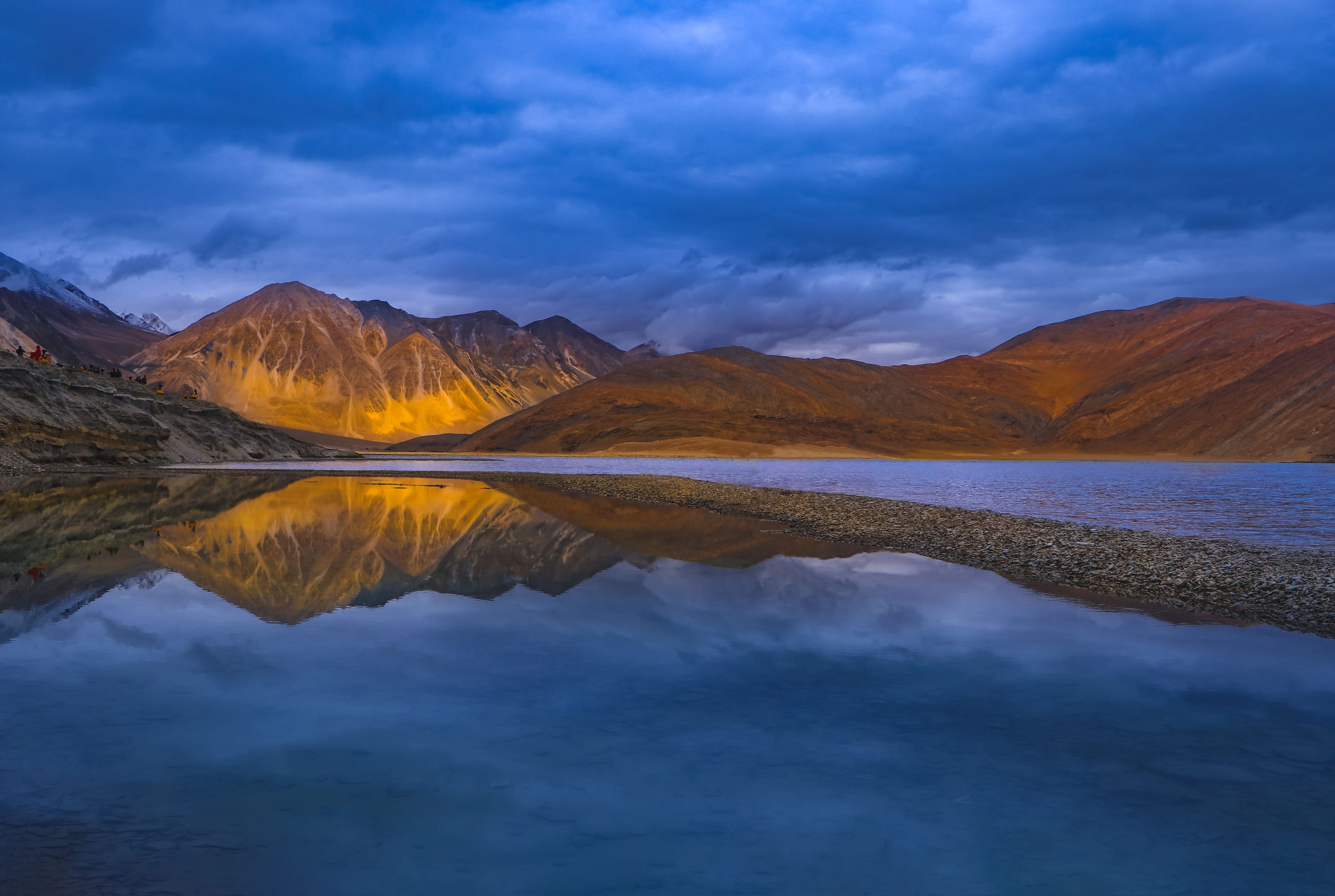 Pangong Lake at sunrise
